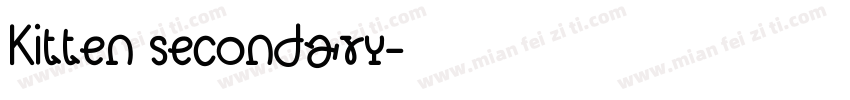Kitten secondary字体转换